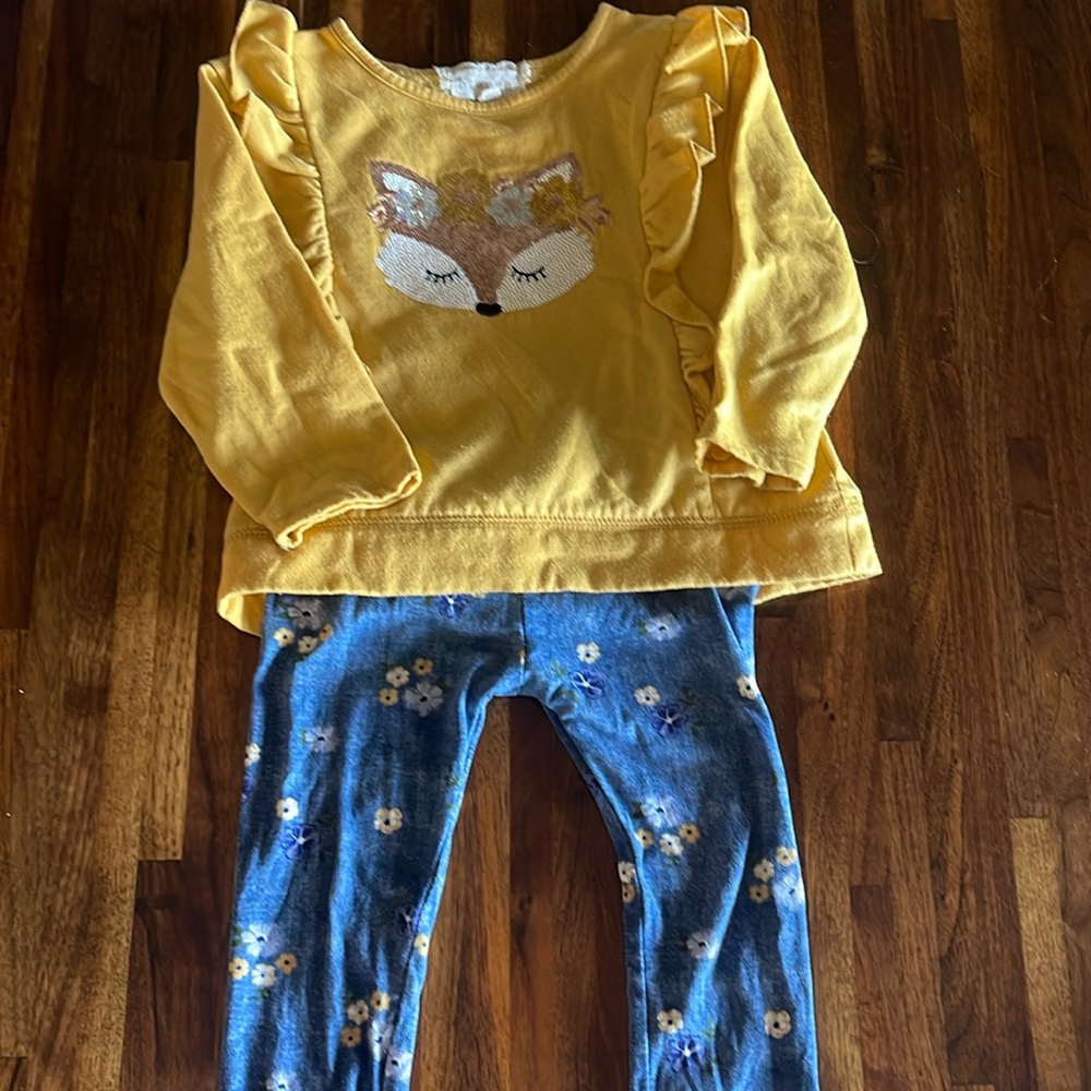 Precious ruffle fox outfit
